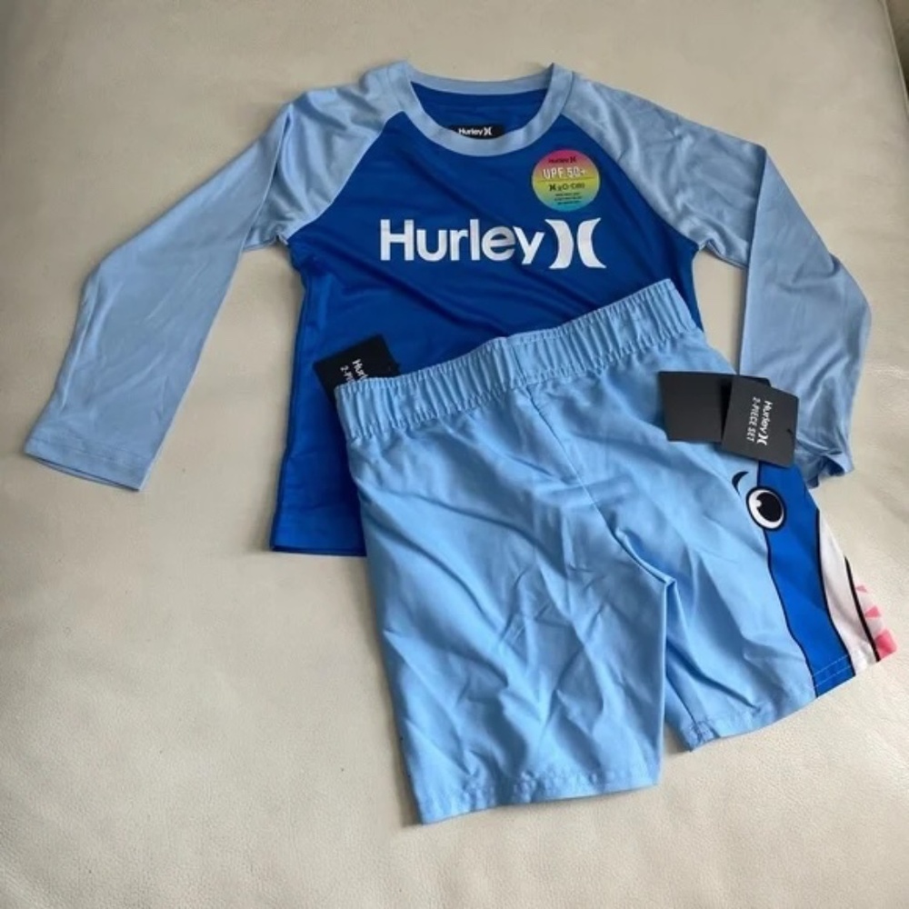 Hurley Long Sleeve short set - Picture 1 of 6